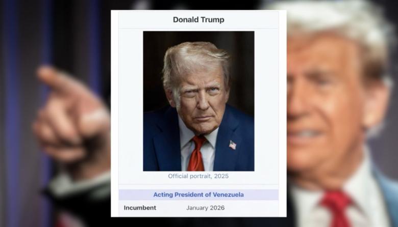 Donald Trump compartió un posteo en el que se adjudicó ser presidente de Venezuela