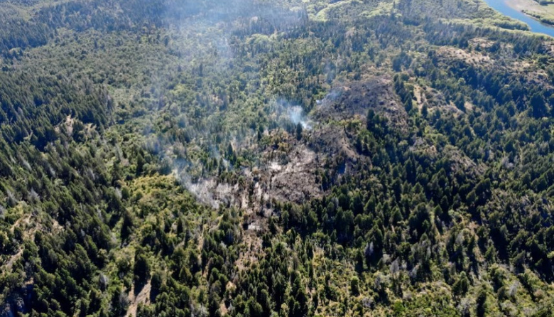Incendios en Parque Nacional Los Alerces: detectan dos nuevos focos