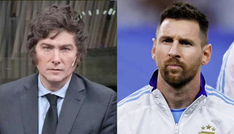 Milei defendió a Messi tras las críticas por su foto con Trump