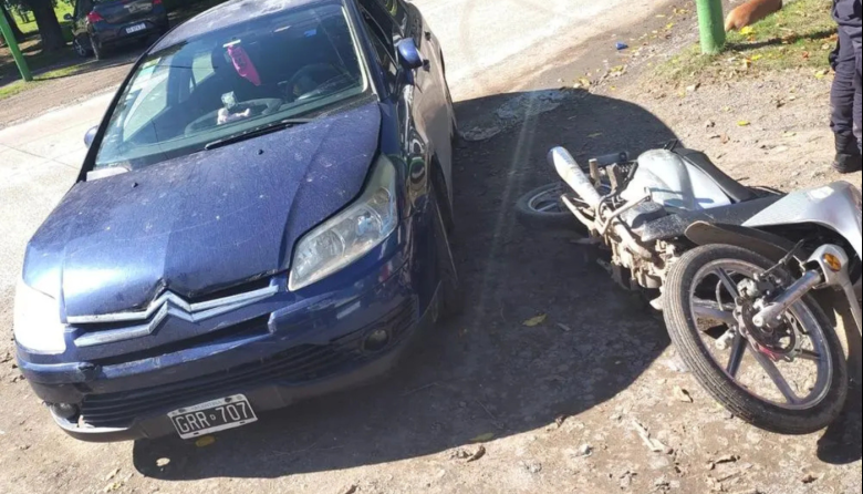 Punta Lara: una mujer y dos nenas fueron hospitalizadas tras un choque en moto