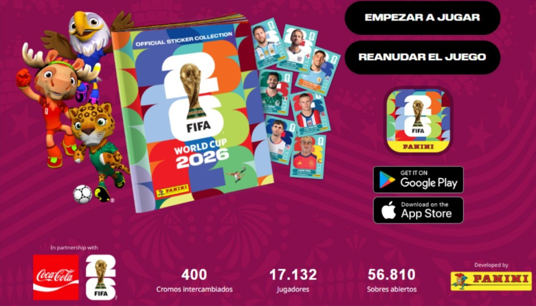 Lanzaron el álbum virtual del Mundial 2026: cómo descargarlo y conseguir sobres gratis
