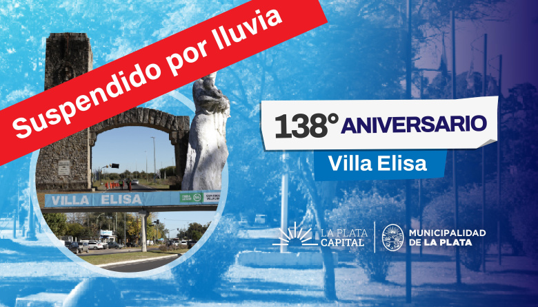Suspendieron los festejos por el aniversario de Villa Elisa por lluvias