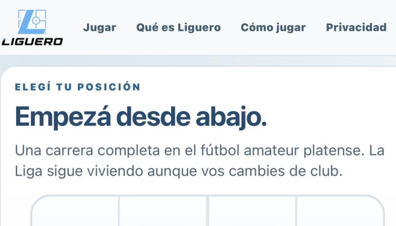 Liguero: el juego online que permite ser un jugador de la Liga Amateur Platense