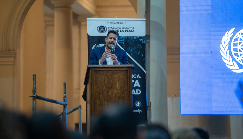 Marcelo Galland inauguró la novena edición del Modelo ONU La Plata