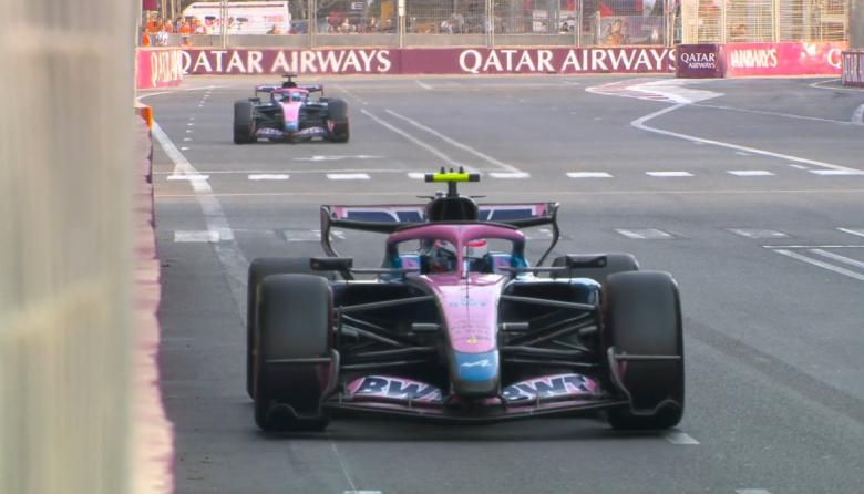 Colapinto ayudó a Gasly a llegar a Q3 y después se metió solo: largará décimo en Bakú