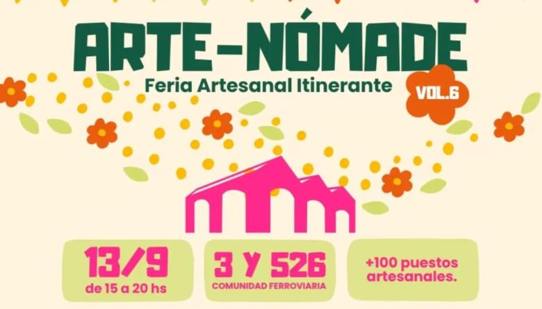 Comunidad Ferroviaria recibe Arte-Nómade: qué habrá este domingo 13 de septiembre