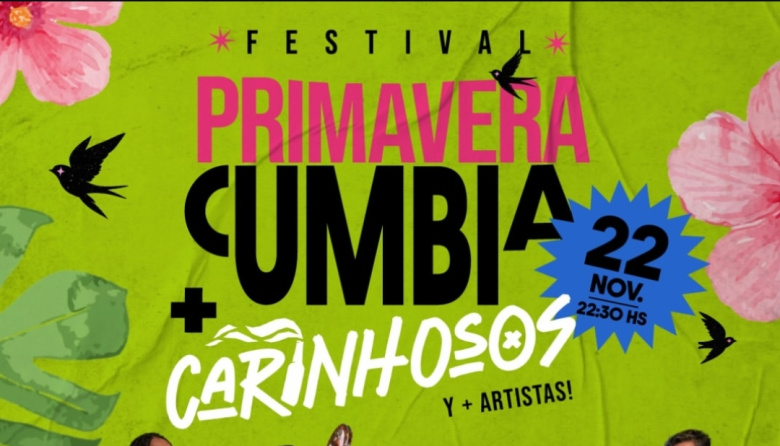 Primavera Cumbia en Tolosa: vuelve el festival con Carinhosos el 22 de noviembre