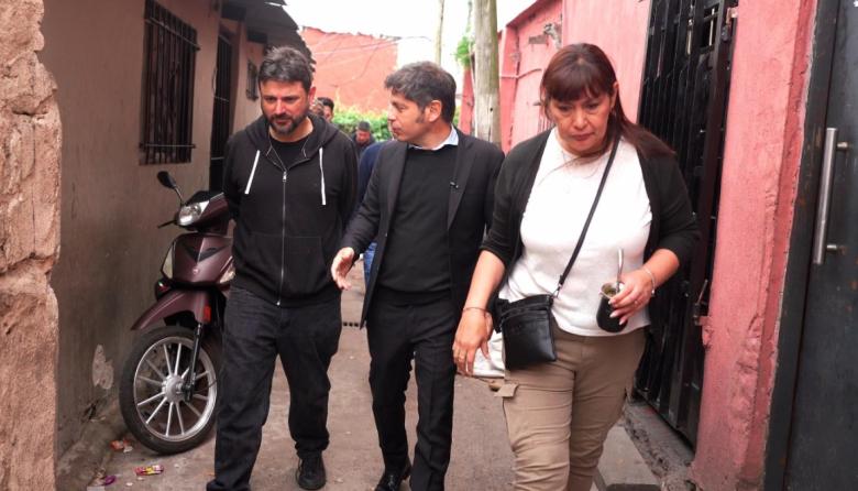 Se profundiza el acercamiento de Kicillof con Grabois: recorrieron juntos La Cava de San Isidro