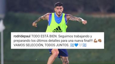 Rodrigo De Paul: "Todo está bien, seguimos trabajando"