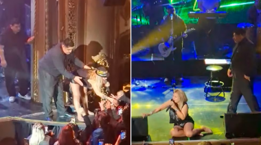 VIDEO - Preocupación por el grado de alcoholismo de Dalila sobre el escenario