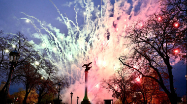 La Plata reinauguró Plaza Italia con música, fuegos artificiales y tradición italiana