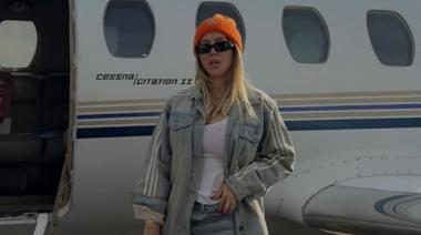 Wanda Nara viajó a Purmamarca con sus hijas y mostró su intimidad en un vuelo privado