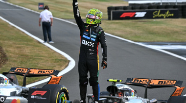 F1: Norris ganó en Silverstone, Hulkenberg hizo su primer podio y Colapinto no pudo largar