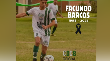 Dolor en el fútbol amateur platense: murió Facundo Barcos, jugador de Defensores de City Bell