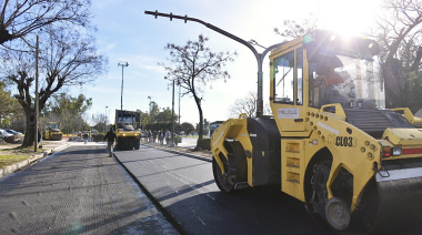 Alak avanza con el asfaltado de diagonal 74, uno de los accesos clave a La Plata
