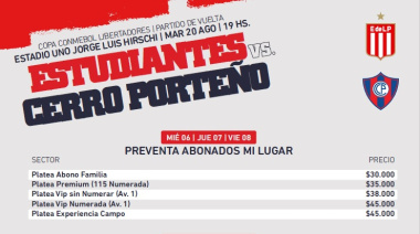Estudiantes abre la venta de entradas para el partido de vuelta en UNO: precios, fechas y prioridades