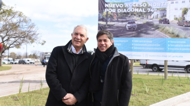Alak y Kicillof inauguraron la renovada Diagonal 74