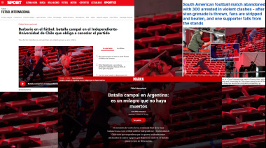 “Masacre en Avellaneda”: así reaccionó la prensa europea a la violencia en Independiente-Universidad de Chile