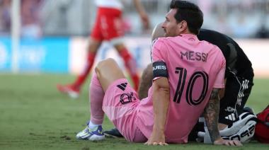 Preocupación por Messi: salió lesionado a los 8 minutos ante Necaxa