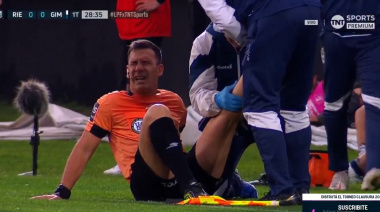 Insólito: se lesionó el juez de línea de Riestra vs Gimnasia y tuvo que ser reemplazado