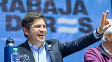 Kicillof cerró el primer acto de Fuerza Patria en La Plata con fuerte respaldo sindical