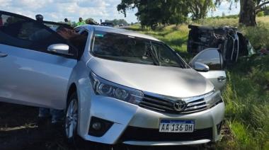 La Plata: una Sprinter chocó a un Toyota detenido y uno de los ocupantes fue hospitalizado