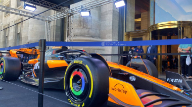 ¡El McLaren de Lando Norris llegó a Argentina!