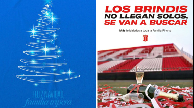 Los saludos de Navidad de Gimnasia y Estudiantes