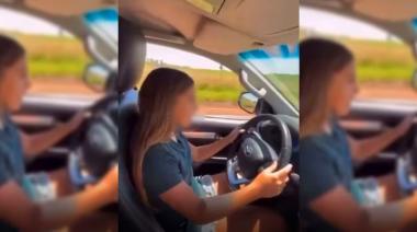 Sancionaron a la expareja de El Polaco tras filmar a su hija de 12 años manejando