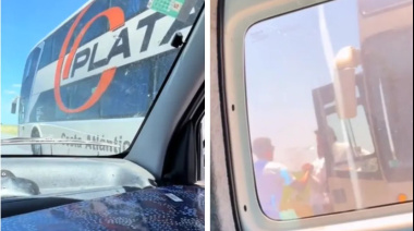 Un micro perdió una valija en la Ruta 11 y dos jóvenes la devolvieron