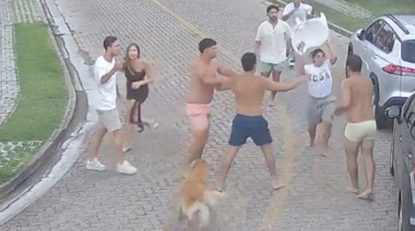 Salió a la luz el video de la feroz pelea del ex "Pincha" Eros Mancuso en Brasil