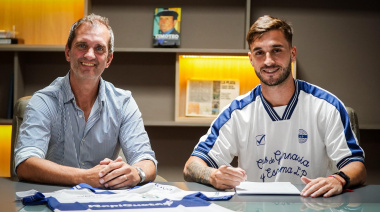 Gonzalo Errecalde fue presentado como nuevo refuerzo de Gimnasia