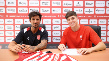 Tomás Palacios fue presentado en Estudiantes y ya se prepara para debutar