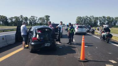 Caos en la Ruta 2: violento choque y demoras para viajar a la Costa este sábado
