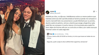 Nicki Nicole respondió a los "haters" y recibió un profundo mensaje de Lali Espósito