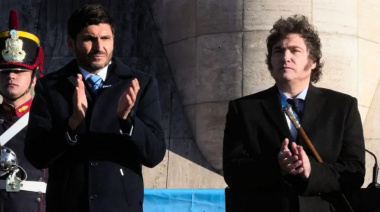 Javier Milei en San Lorenzo: el Presidente encabeza el acto por el sable corvo