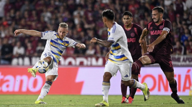 Ascacibar hizo su primer gol en Boca en la victoria 3 a 0 ante Lanús