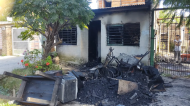 Incendio en una casa de San Carlos: un hombre sufrió graves quemaduras y fue hospitalizado