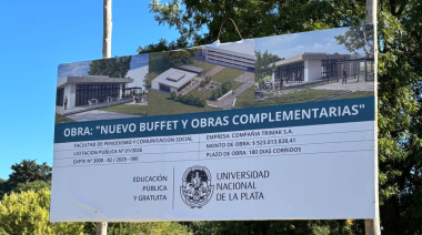 Avanza la construcción del nuevo buffet en la Facultad de Periodismo de la UNLP