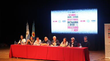 Unidad sindical en La Plata: acto en el Teatro Argentino a 50 años del golpe y contra el fascismo