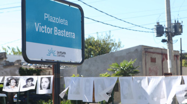 Julio Alak inauguró la plazoleta Víctor Basterra en Tolosa