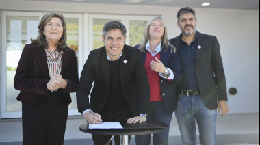Kicillof inauguró en Carlos Tejedor el centro universitario Nº50 del Programa Puentes