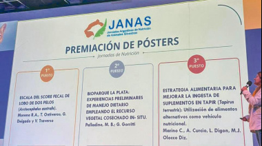 El Bioparque La Plata fue premiado por un trabajo sobre alimentación de fauna silvestre