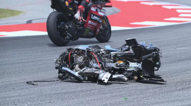 Álex Márquez se accidentó en el MotoGP y salió volando: impactantes imágenes