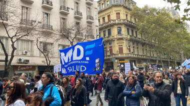 Se realiza la Marcha Federal en Defensa de la Salud Pública contra el ajuste del gobierno