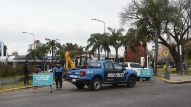 Cortes de tránsito por obras en una transitada intersección de La Plata