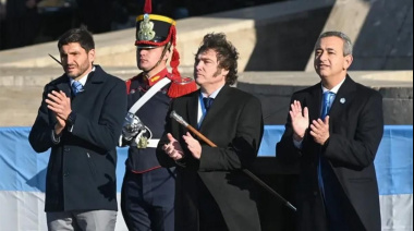 Milei definió a Belgrano como “el primer intelectual liberal económico argentino” en el acto por el Día de la Bandera