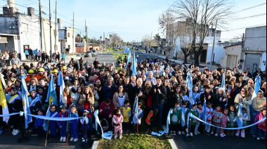 Alak inauguró una nueva etapa del ensanche y pavimentación de avenida 60 en Los Hornos