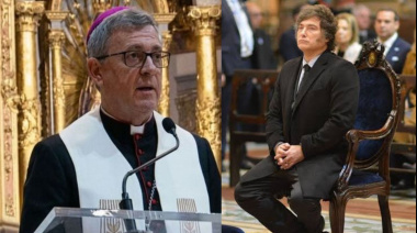 Con Milei en primera fila, García Cuerva habló de corrupción, defendió a los más débiles y citó a Messi