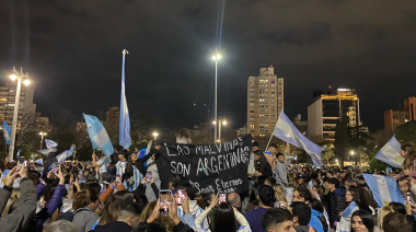 La Plata celebró el triunfo de Argentina con una multitud en Plaza Moreno y 7 y 50